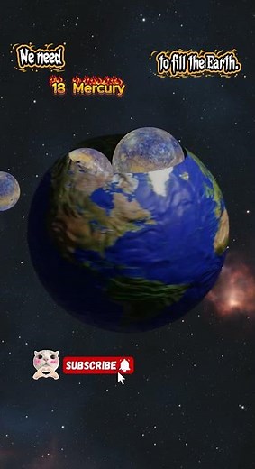 “How Many Mercurys Fit Inside Earth? 🤯🌍”