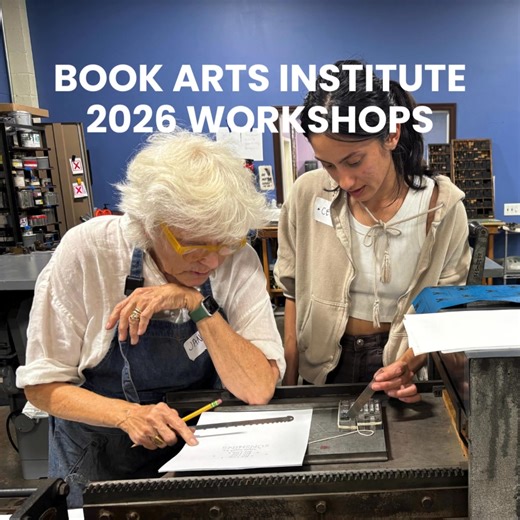 We have listed our Book Arts Workshops from January to March on our website & Eventbrite. The Book Artist as Naturalist – Jan 10 & 11 Intro to Bookbinding – Sat, Jan 17 Platen Press Operation – Sat, Jan 24 GELLÁGE – Sat, Jan 24 Intro to Typesetting and Lettpress Printing – Jan 31 & Feb 1 Pixel Hearts & LEGO Arts – Sat, Feb 14 AND MORE! To register for a Book Arts Workshop, visit printmuseum.org/bookarts or through the link in our bio. | The International Printing Museum | Facebook