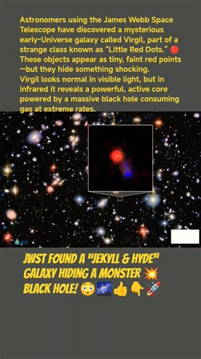 JWST Found a “Jekyll & Hyde” Galaxy Hiding a Monster Black Hole! 😳🌌