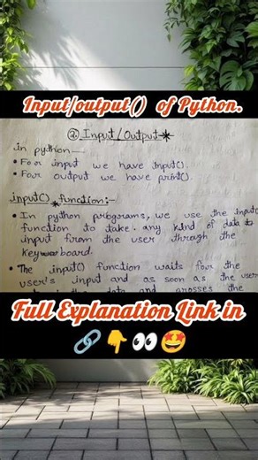 Python|Input Function In Python|Python For Beginners|Input And Print Function In Python| #python #ai