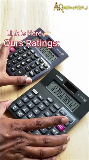 📟 CASIO MJ 100Da vs CASIO MS MJ12D Calculator Comparison 📊 | #shorts