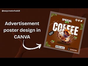 How to Design a Coffee Poster Ad in Canva | Create Viral Product Ads Fast!"
