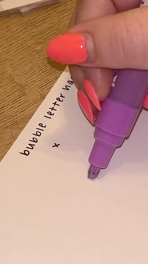 724K views · 2.9K reactions | if you struggle with doing a bubble letter s, try drawing a regular s and then outlining it! #bubbleletters #lettering #handlettering #handwriting | Brigid Carey | Facebook