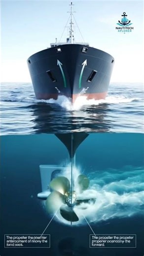 “Watch how a propeller works" ⚙️🌊#shorts#MarineTechnology#ShipPropeller#MarineStudents#ShipMechanism