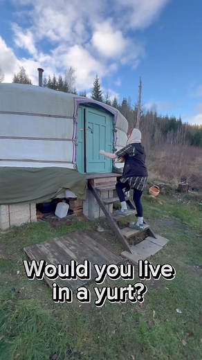 3.8M views · 10K reactions | Embracing off-grid yurt life in the wilds of Sweden | Alternativehouse | Facebook