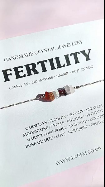 Fertility Crystal Bracelet | IVF ICSI TTC Support Raw Gemstone Jewellery | Minimalist Wish Bracelet | Women Self-care Gift - Etsy