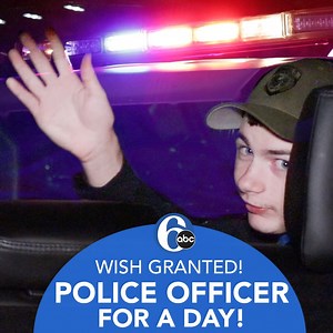 WISH GRANTED! Riley won’t let epilepsy stop him from becoming a Las Vegas police officer for the day! 👮🚓✈️ Join us in congratulating him with a spectacular send-off!! 6abc.com/5570509/ | 6abc Action News