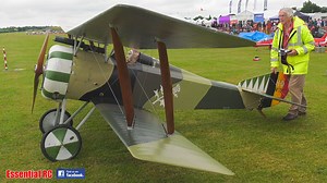 Is he going to jump in and fly this RC biplane ?! | Essential RC