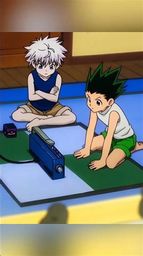 Gon e Killua escutando a mensagem do Ging 😱 #shorts