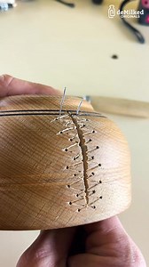 2.3M views · 7.2K reactions | Wood Meets Metal: The Art of Stitching | DeMilked | Facebook