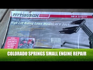 Pittsburgh High Lift Riding Lawn Mower / ATV Jack - Small Engine Repair