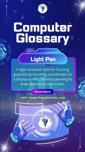 Light Pen | Computer Glossary, Dictionary, Term #glossary #inputdevices #data #python #pixel #data