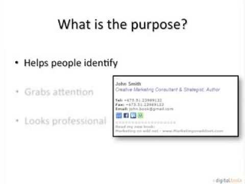 What is the Signature Line of an Email?