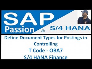 Define Document Types for Postings in Controlling | T Code - OBA7 | SAP S4 HANA Controlling