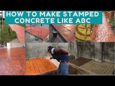 How To Do Stamped Concrete Without Expensive Equipment - Easy As ABC