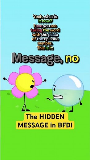 BFDI’s Hidden Message Explained