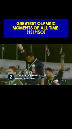Tommy Smith and John Carlos changed the world in 9 seconds. 🤜 #1968Olympics #HumanRights
