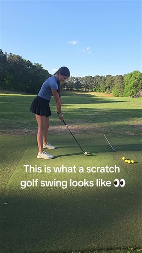 Scratch Golf Swing Demonstration by Driving Range Golf