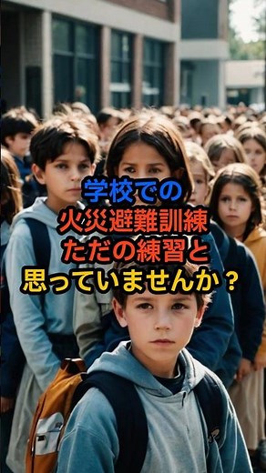 学校での火災避難訓練の裏側#防災 #消防 #避難訓練 #学校防災 #火災予防 #暮らしの安全 #命を守る知識 #防災意識 #ショート動画