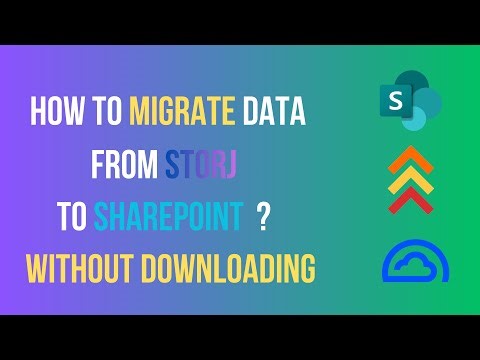 How to Transfer Data from Storj to SharePoint Easily | No Download Needed