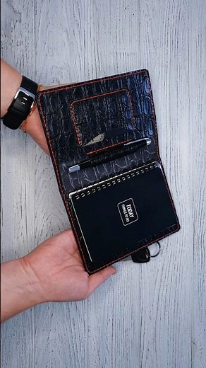 Making a leather notebook cover a6 | PDF pattern | DIY | Tutorial #leatherwork #leathercraft