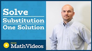 Master solving a system of equations by substitution