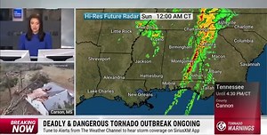 Meteorologist Felicia Combs details where we could see potential long-track tornadoes, damaging winds, hail, and flash flooding in the hours ahead: | The Weather Channel