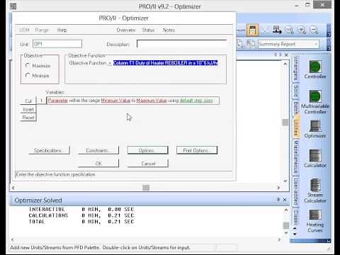 PRO/II Advanced Procedures – Optimizer