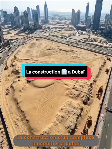 En plein désert, ils construisent un complexe gigantesque… #dubaï #immobilier #construction #architecture #realestatetiktok