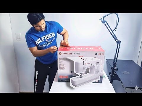 Singer C7220 Computerized Sewing Machine Unboxing and initial start up