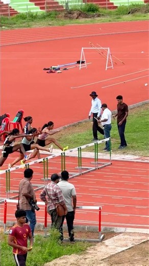 women 100m Hurdle Kerala state senior athletics championship 💥 #speed #trackwork