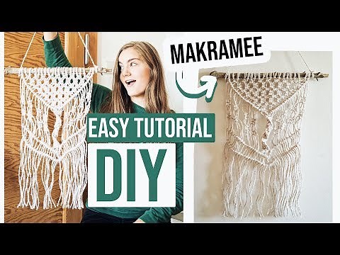 Makramee DIY Tutorial deutsch - Einfache Anleitung zum selber machen // Frieda