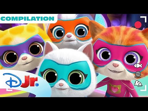 SuperKitties Su-Purr Adventures Shorts | Oopsie Kitty! & MORE! | Compilation | ‪@disneyjr‬