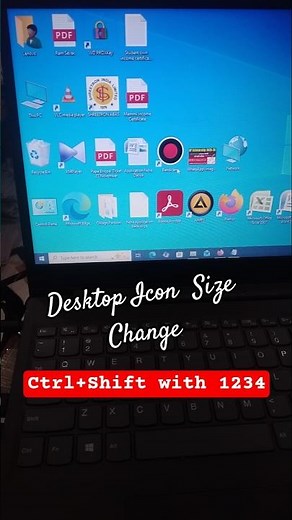 Computer Desktop Icon Size Change kaise karege || #india #computer #upnews