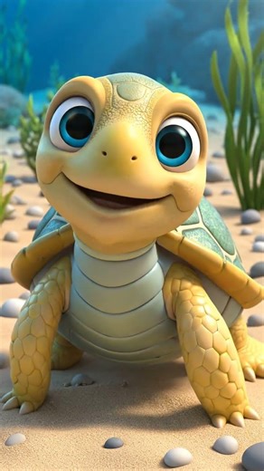 Smiling Turtle Says Hello to the World