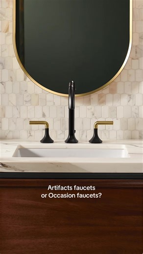 Are you into turn-of-the-century charm? Or are you drawn to old-Hollywood glamour? With our Artifacts and Occasion faucets from the Mix & Match collection, you can create a look that’s totally you.