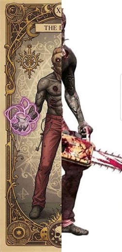 Majini Chainsaw RE5 tarot card 🃏 #residentevil #re5 #chainsaw #re