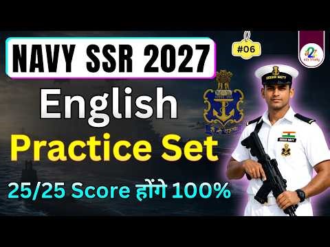 Navy SSR English Mock test : Navy SSR & Medical Assistant English Full Practice set 6 for 2027 batch