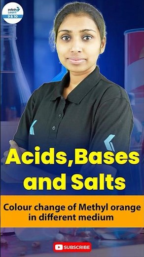 Acids, Bases and Salts | Colour Change of Methyl Orange in Different Medium | #class10chemistry