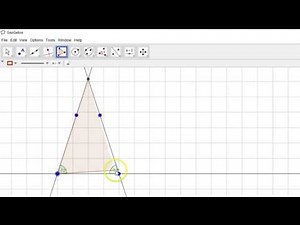 How to Create Golden Triangle using Geogebra