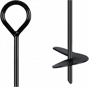 [Hot Item] Street Fence Post Anchor Ground Spike Metal Black Color