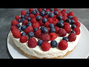 Cheesecake facile aux fruits rouges - sans cuisine ni gélatine