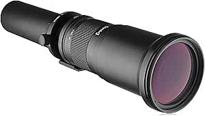 Opteka 650-1300mm (with 2x- 1300-2600mm) Telephoto Zoom Lens for Nikon D5, D4, D3, Df, D850, D810, D800, D750, D610, D7500, D7200, D5600, D5500, D5300, D3500, D3400, D3300, D3200 Digital SLR Cameras