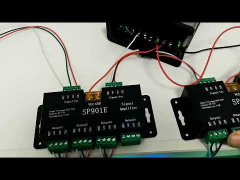SP901E Controller ETC SPI Signal Amplifier with LED Strip Lights - Smart Bright LEDs