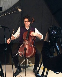 Cellist Amit Peled stopped by the Strings studio today to perform music by Bloch and Bach. He played with Pablo Casals former 1733 Goffriller cello, which Casals used to make the first recording of the complete cycle of Bach’s cello suites. Stay tuned for the upcoming session. | Strings Magazine