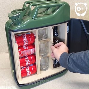 Transforming jerry can into a mini bar By Well Done Tips: youtube.com/channel/UCJF8RIGIyirxgDnHgQfKcLg/ | Crafty Panda