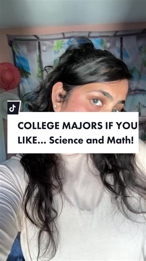 6 college majors if you like science and math! What subject should I do next? #college #collegetiktok #collegestudents #collegetips #collegemajors #forcollegestudents #university #science #mathematics #biology #chemistry #bio #chem #physics #math #environmentalstudies #geology #undecided #students #undergradmajor #chooseyourmajor #medical #research #students #foryoupage #fypシ