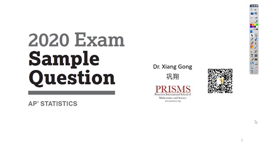 2020 AP Statistics Sample Question