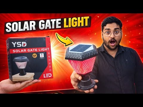 Solar Light Outdoor Garden 10W LED Main Gate Light for Home, Outdoor, Pillar, Compound Wall