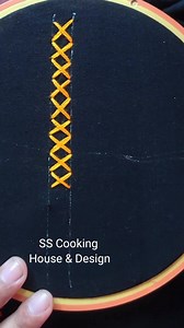 Easy embroidery 🪡 #stitch #embroidery #reels | SS Cooking House & Design